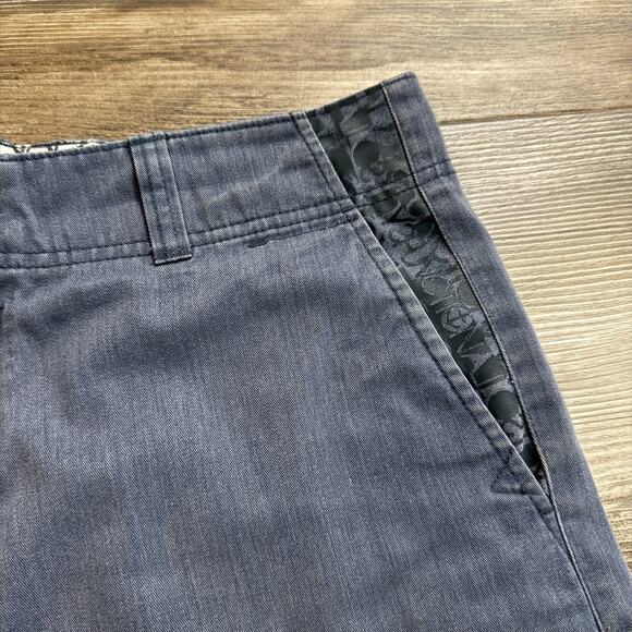 LOST Enterprises Mens Shorts Blue with Graphic Lining Skater Surf Y2K Size 32 - Picture 2 of 11